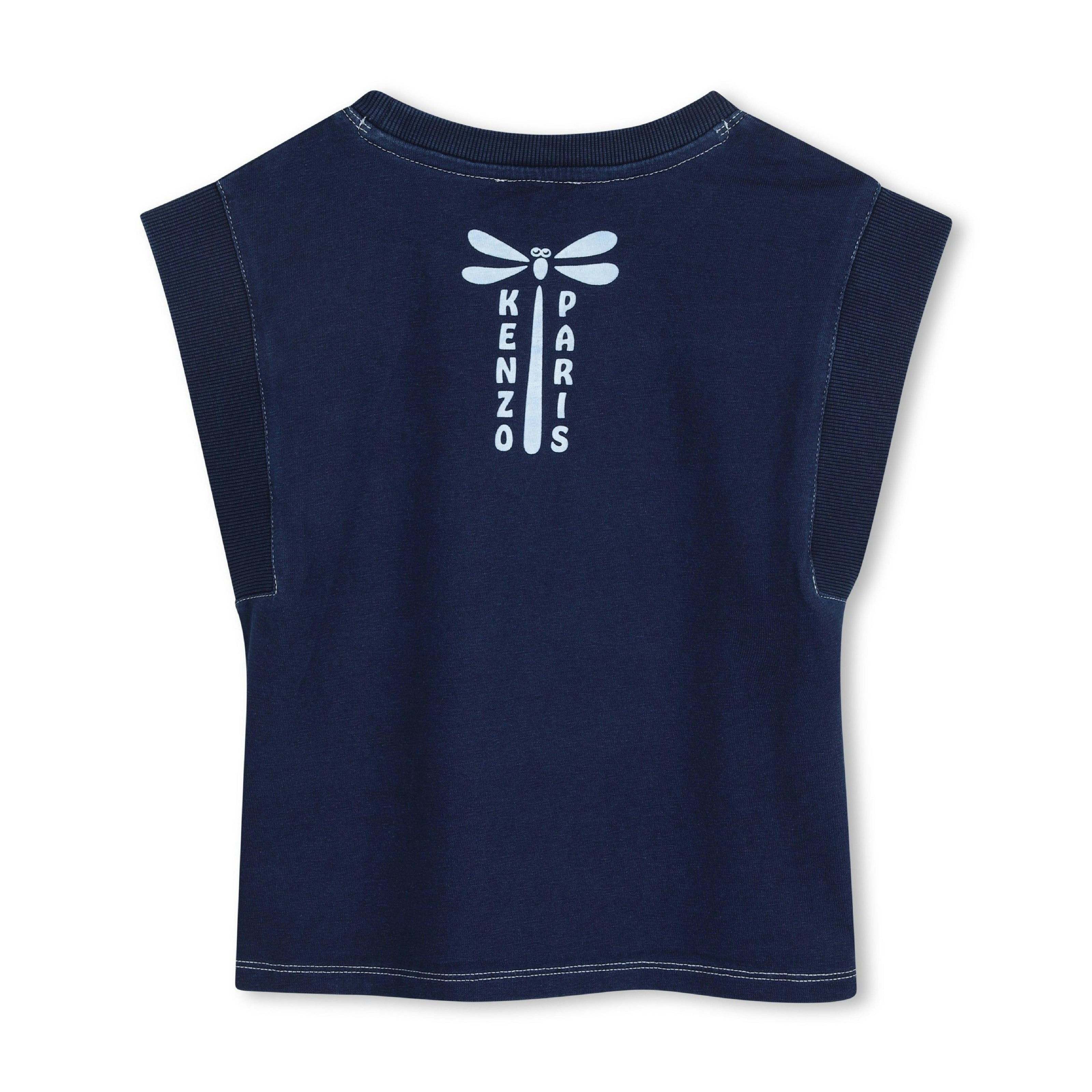 Medieval Blue Sleeveless Logo Top