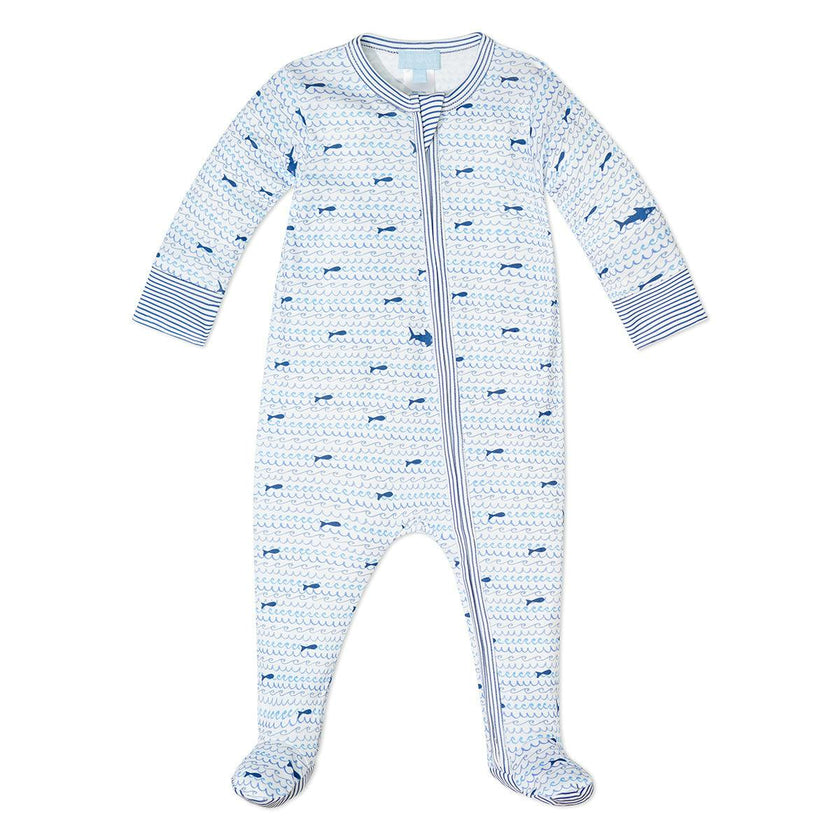 Sharks Zip Baby Onesie