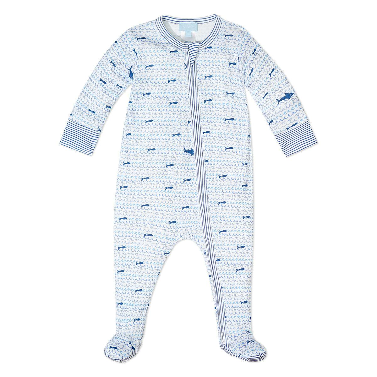 Sharks Zip Baby Onesie