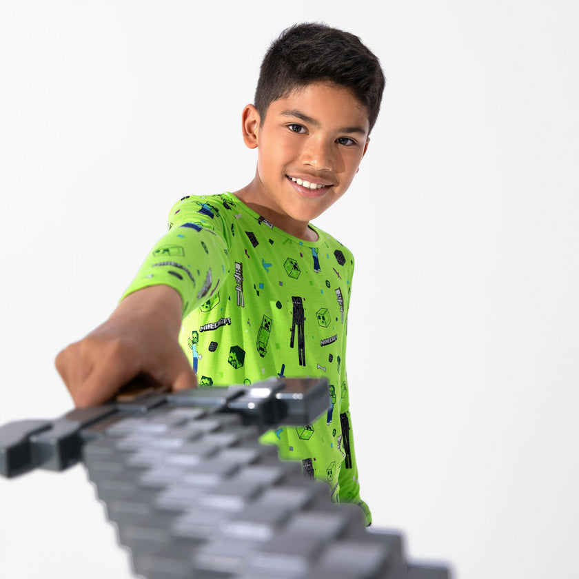 Minecraft: Mob Squad Bamboo Kids Pajamas