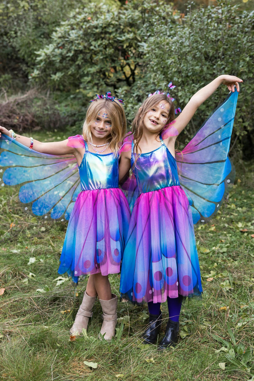 Butterfly Twirl Dress with Wings & Headband