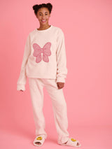 Women's Big Bow Crystal Fuzzy Set