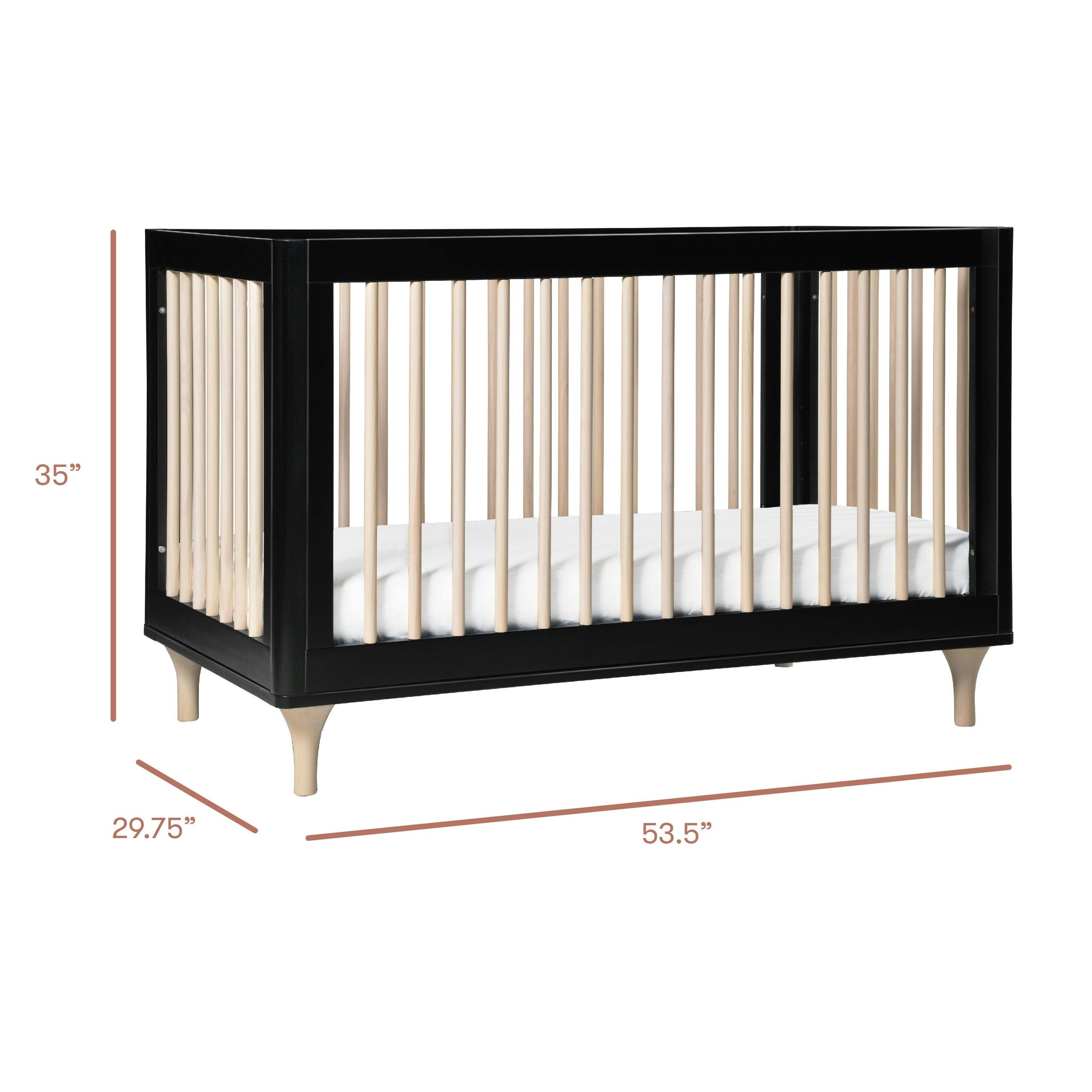 Babyletto Lolly 3-in-1 Convertible Crib with Toddler Bed Conversion Kit