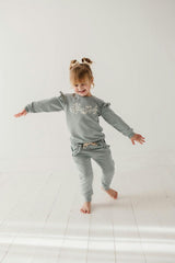 Girl's Joggers in Slate