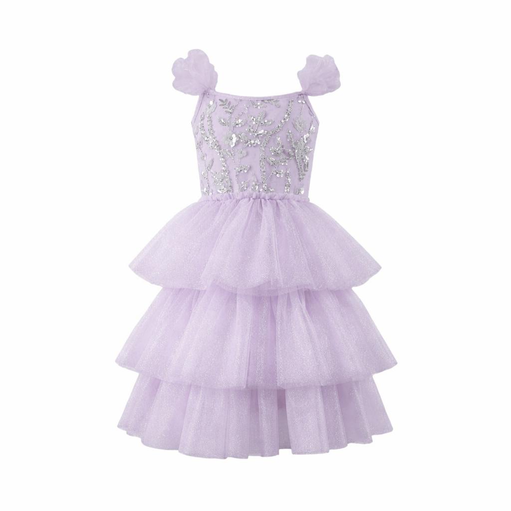 Beaded Tulle Shimmer Dress