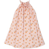 Tie Neck Dress in Clementine