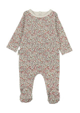 Daisy Rib Footie, White