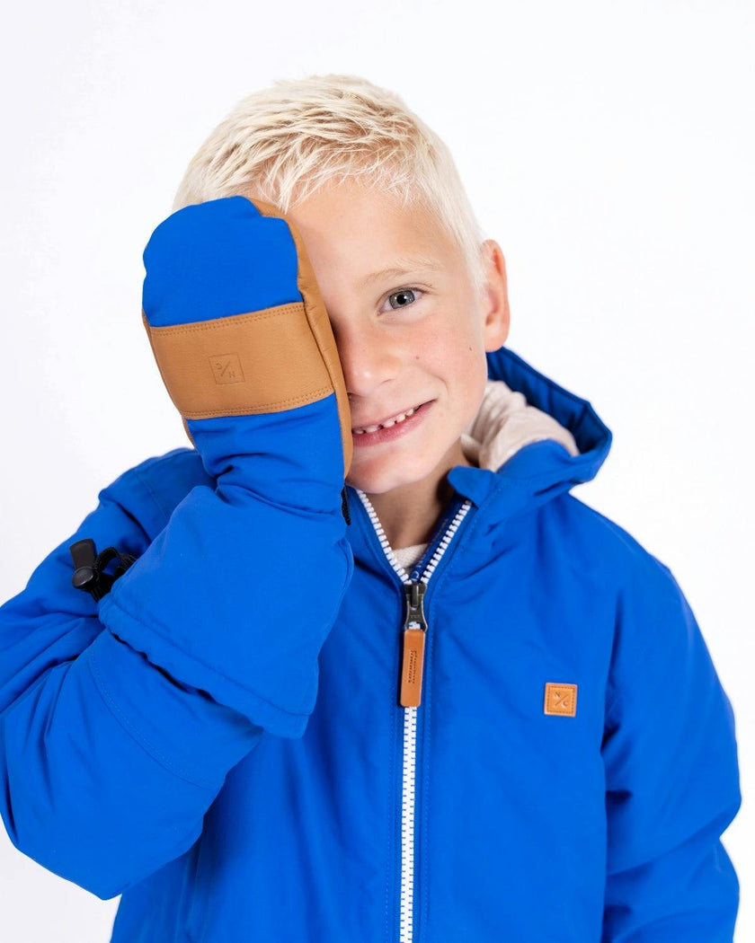 Kids Waterproof Mitten in Varsity Blue