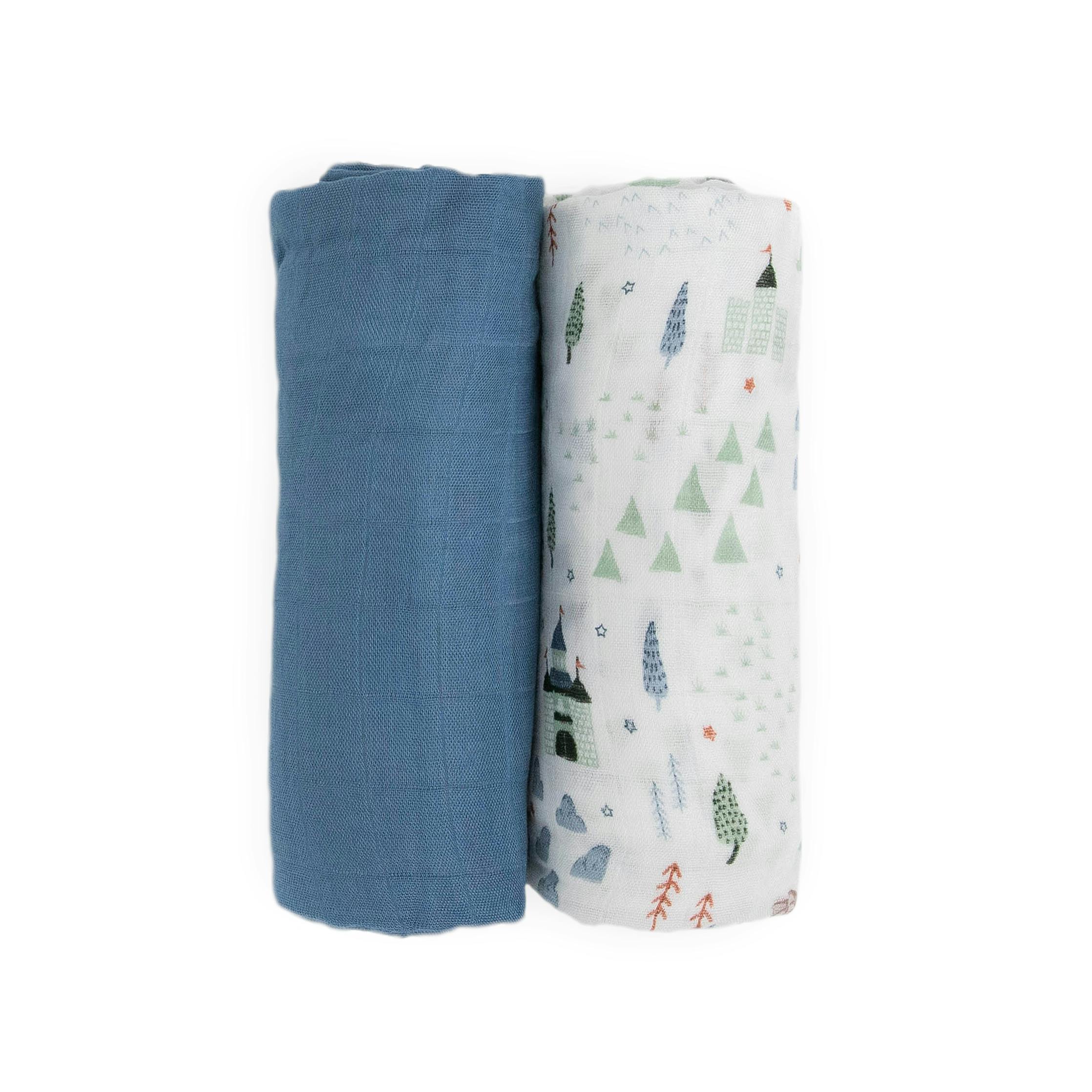 Deluxe Muslin Swaddle Blanket 2 Pack - Dragon Days