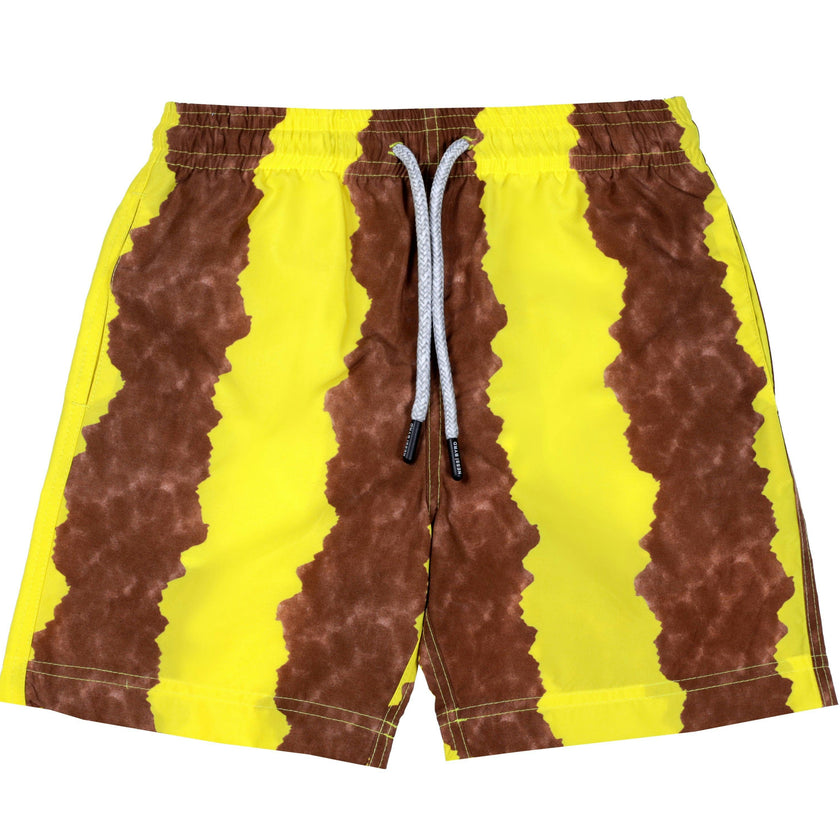Kids' Stripe Quick-Dry Swim Trunks