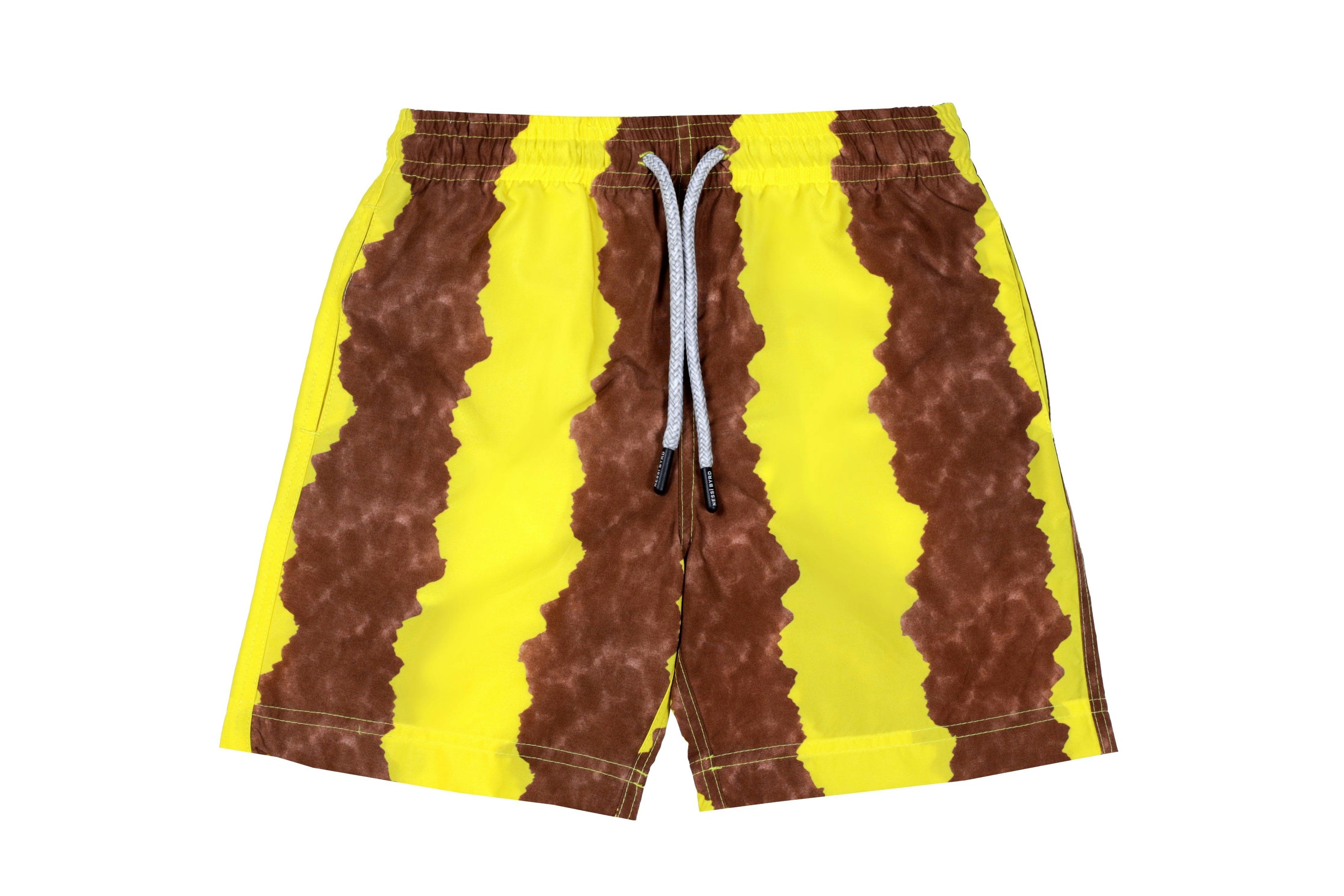 Kids' Stripe Quick-Dry Swim Trunks
