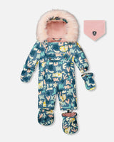 One-Piece Baby Play Snowsuit Designed for Car Seat