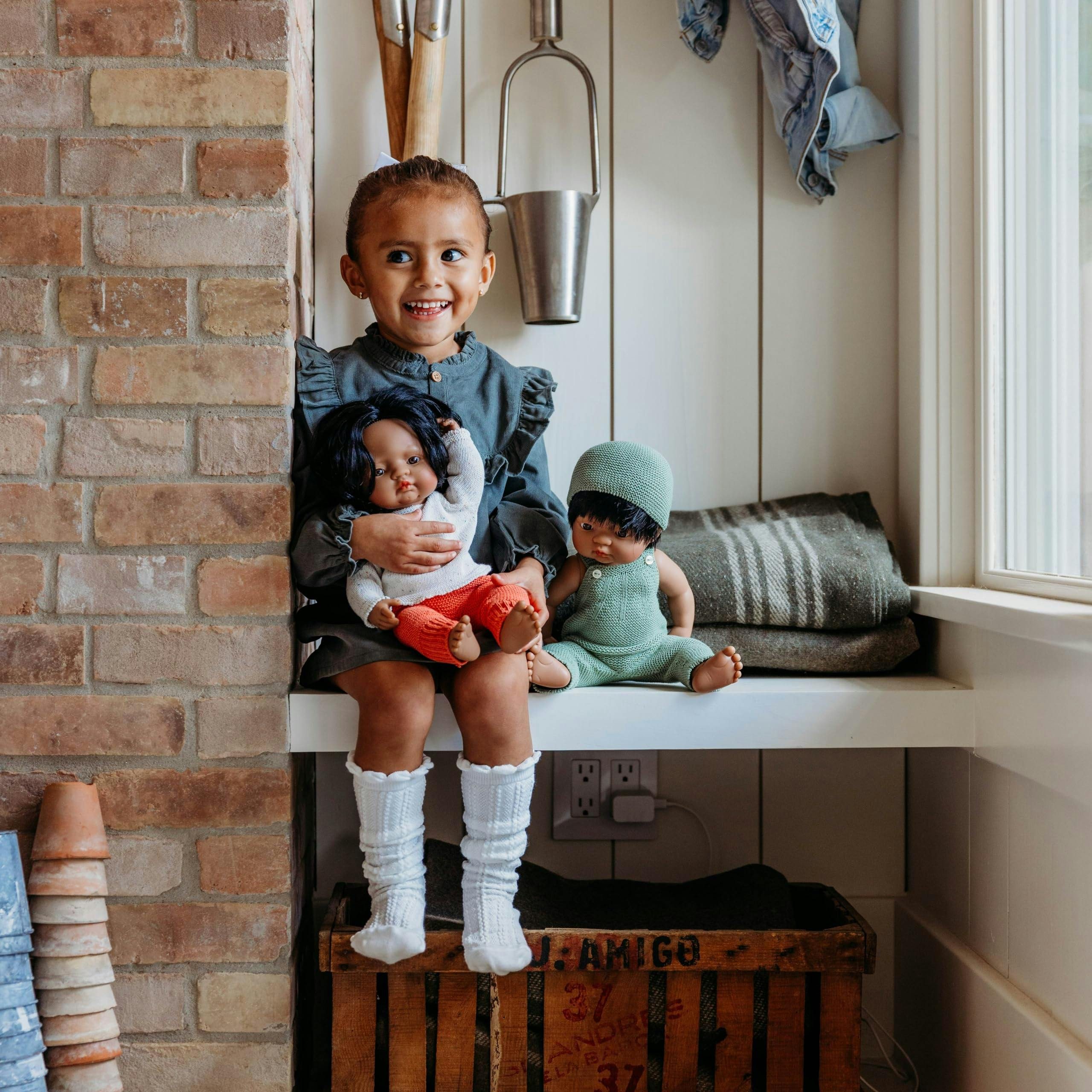 Hispanic Boy Baby Doll with Black Hair - 15