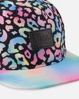 Cap Black Animal Print