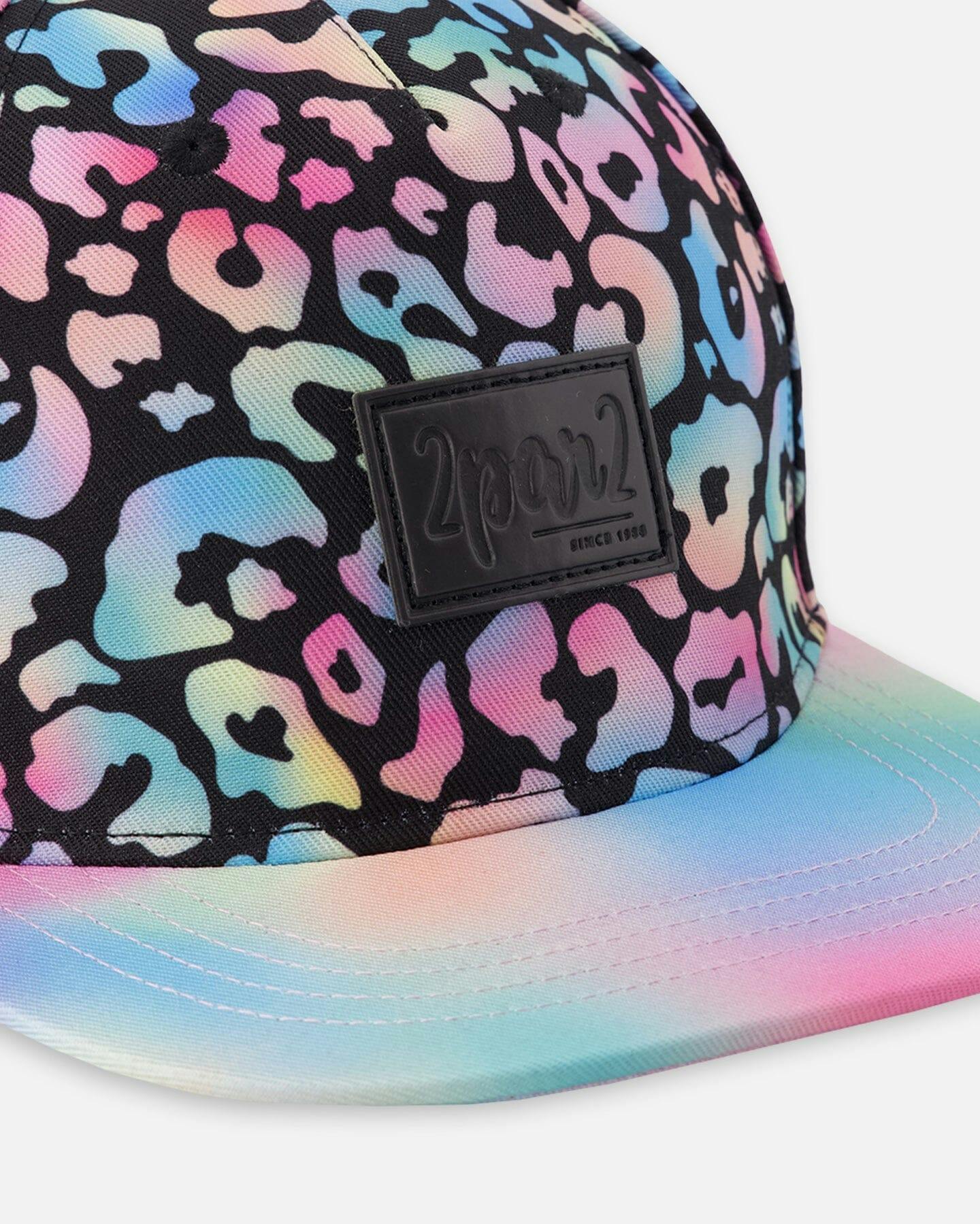 Cap Black Animal Print