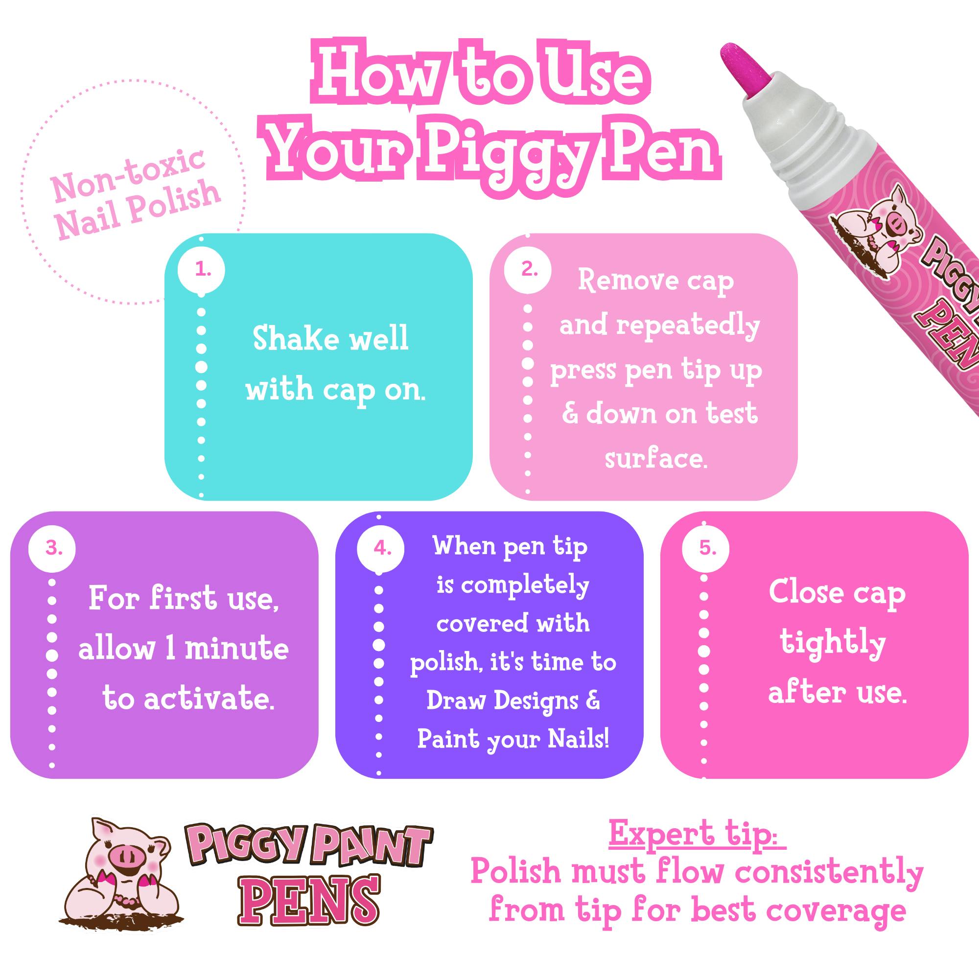 Bright Bunch Bundle 3-Pack Pens - Kids Non-toxic Nail Polish