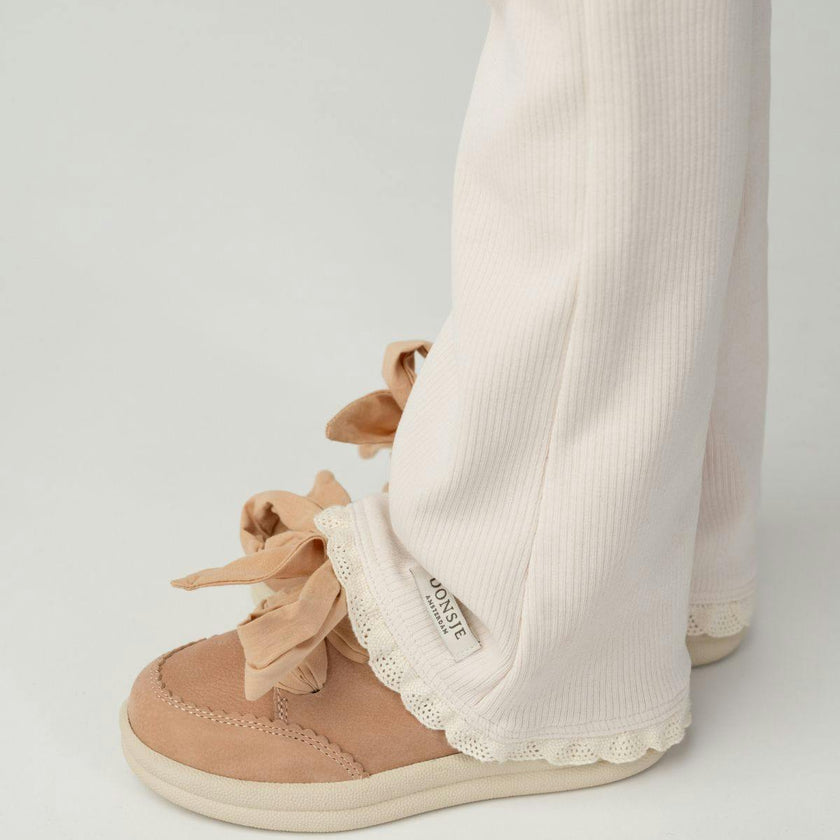 Lexley Sneakers | Coral Betting Leather