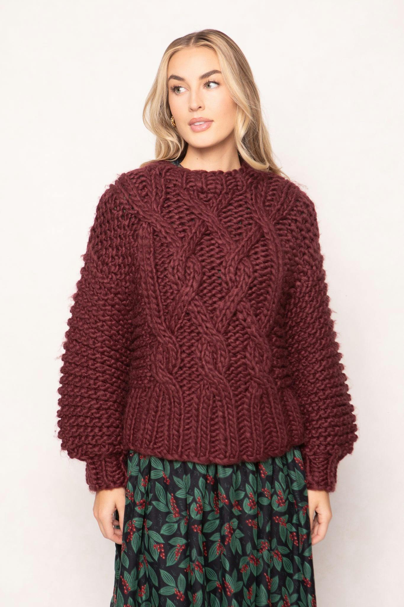 Erica Sweater in Raisin