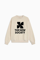 TNS Logo Woman Sweatshirt Whisper White Melange