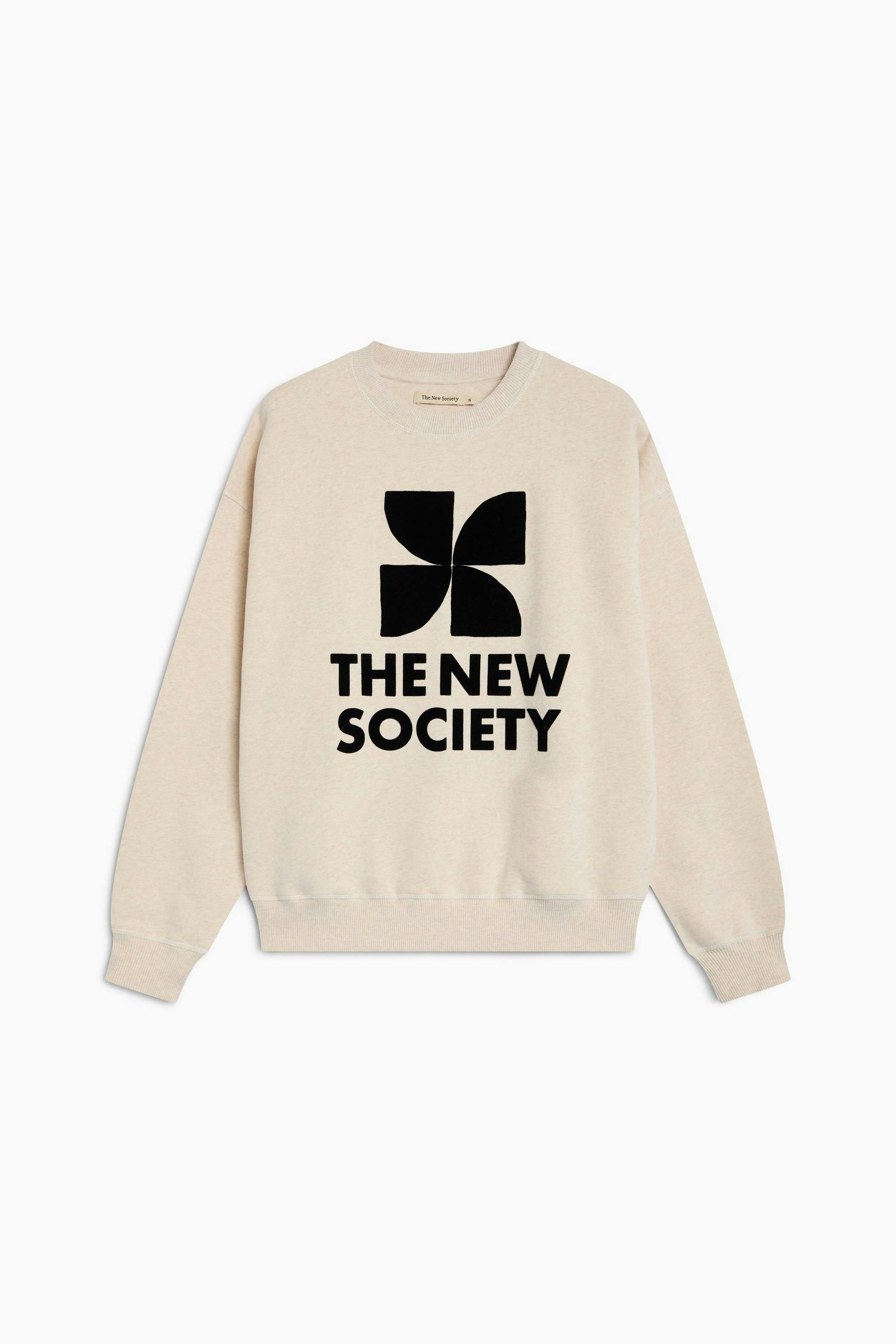 TNS Logo Woman Sweatshirt Whisper White Melange