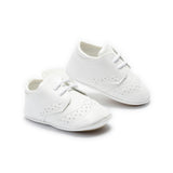 White Brogue Baby Shoes