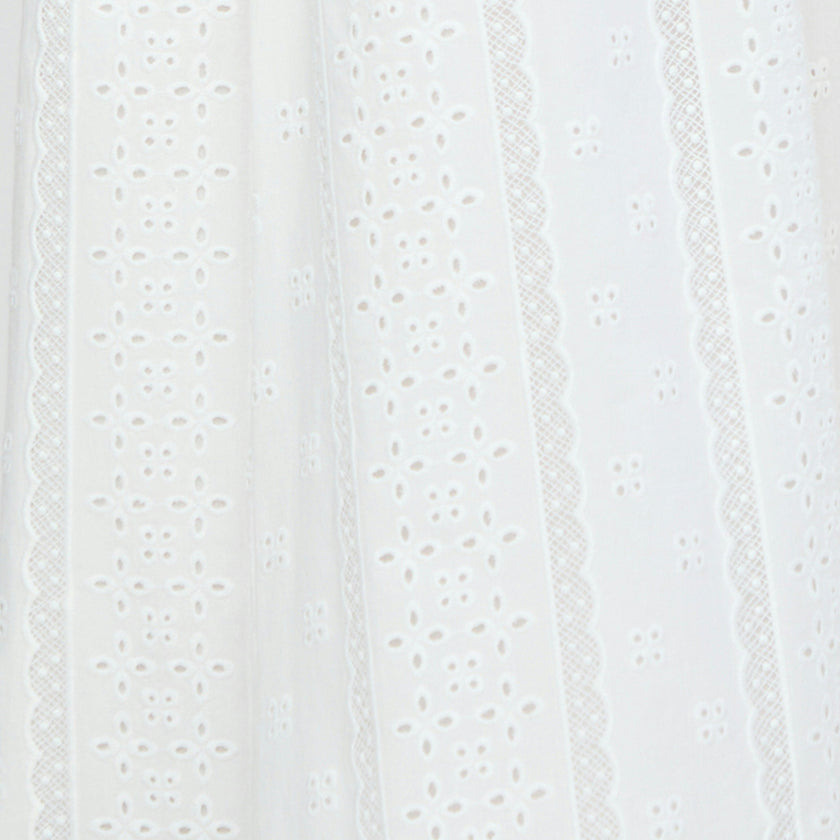 The Scarlett Nap Dress - White Broderie Voile