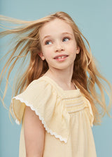 Seersucker Smocked Girl Blouse