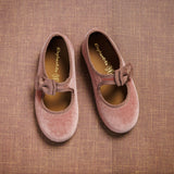 Velvet Bow Mary Jane | Rose