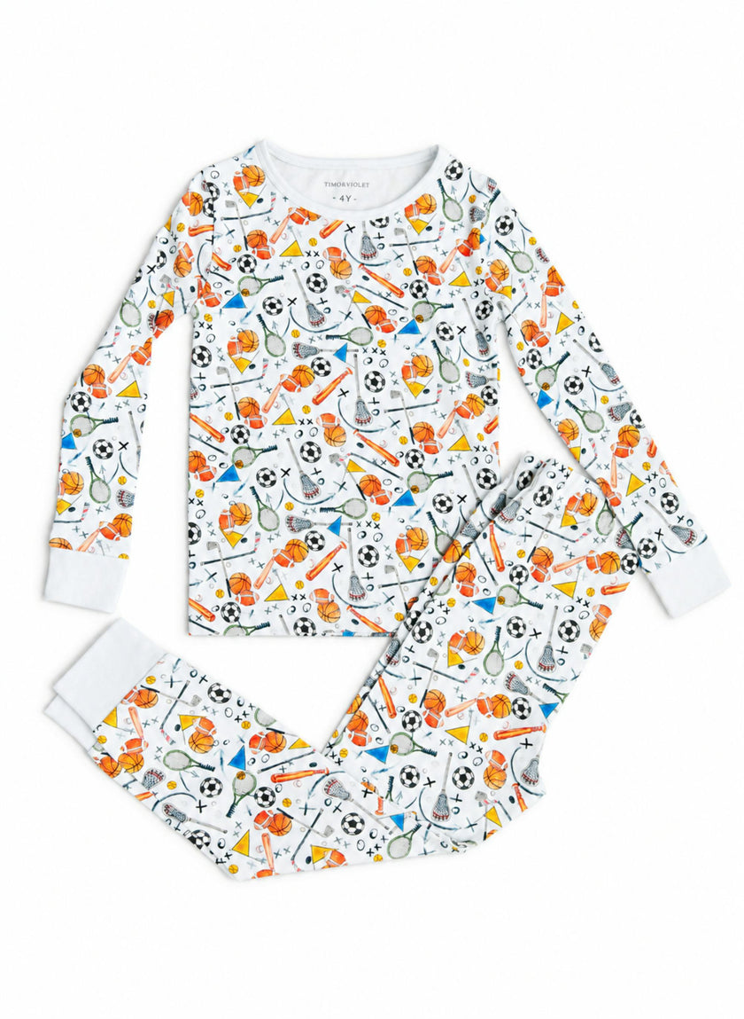 Children's Two Piece Pajamas - Good Sport