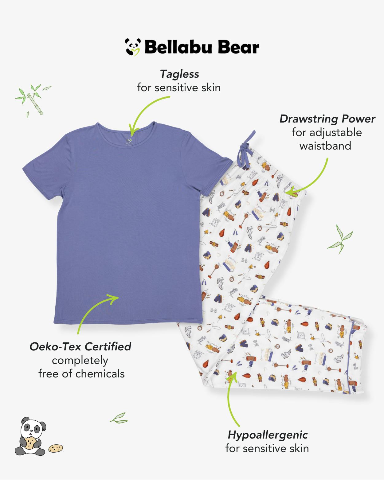 Boxing Bamboo Men's Pajama Set