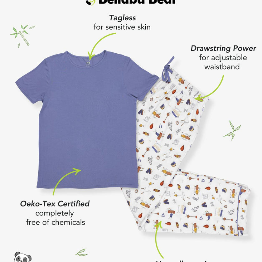 Boxing Bamboo Men's Pajama Set