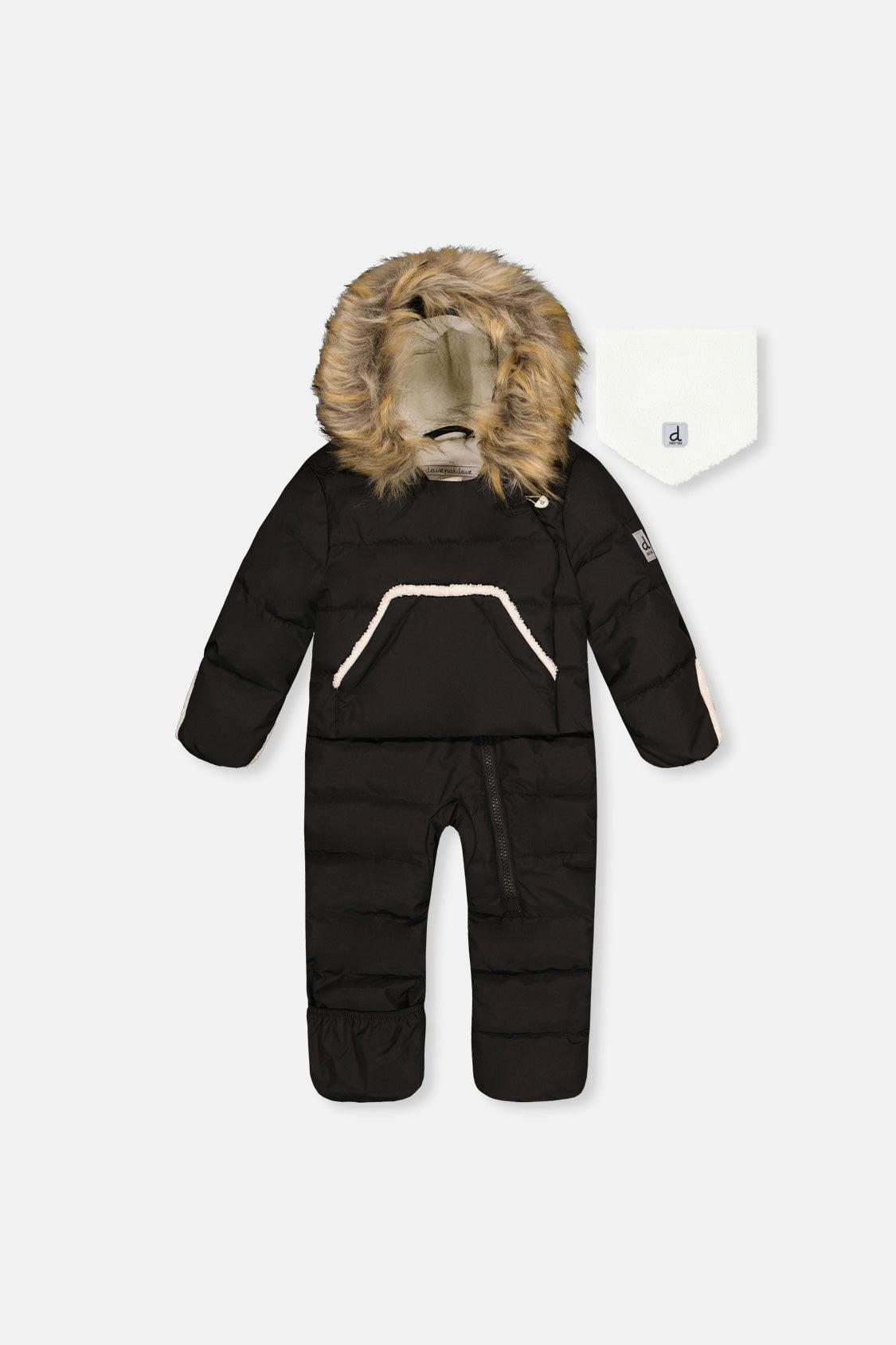 Baby Snug One Piece Snowsuit Adapted For Car Seats Black