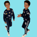 Varsity Patch Jogger Set Navy
