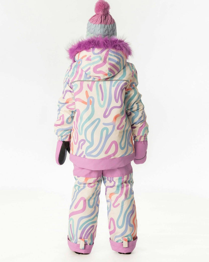 Two Piece Discover Snowsuit Multicolored Line Print