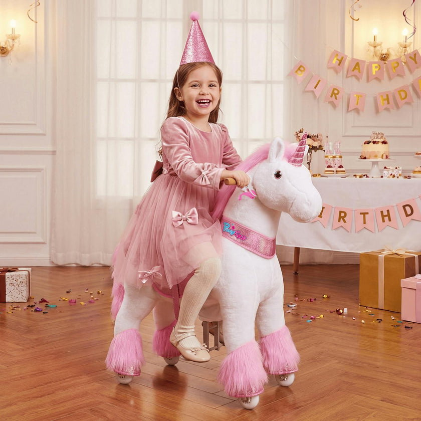 Model U® Unicorn Ride-On Toy Age 4–7 – Pink