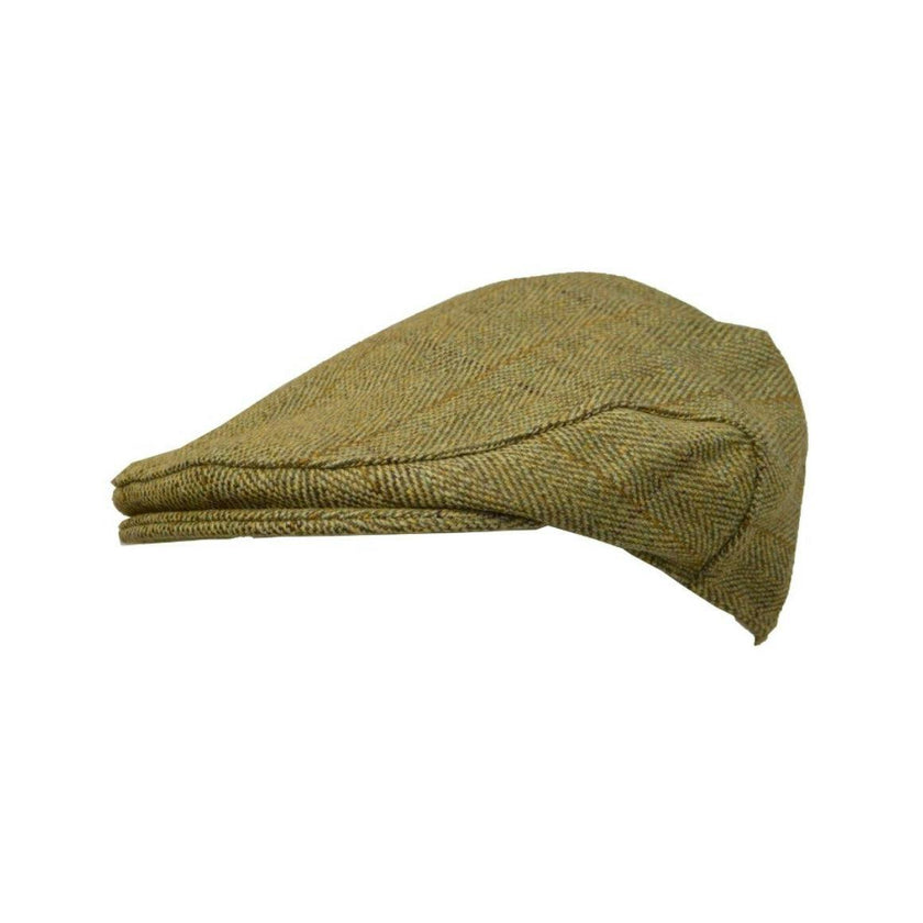 Lyall Tweed Flat Cap - Sand