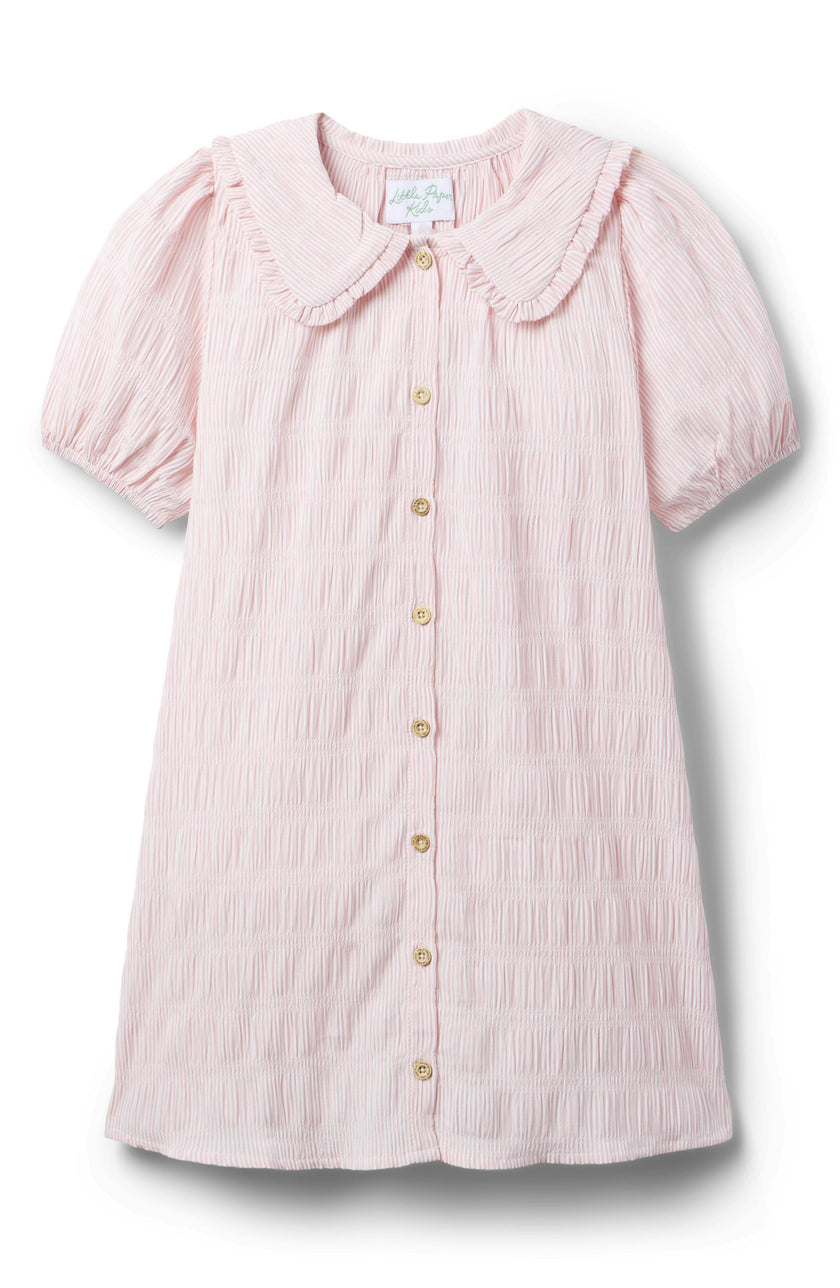 Pippa Dress - Soft Rose Stripe