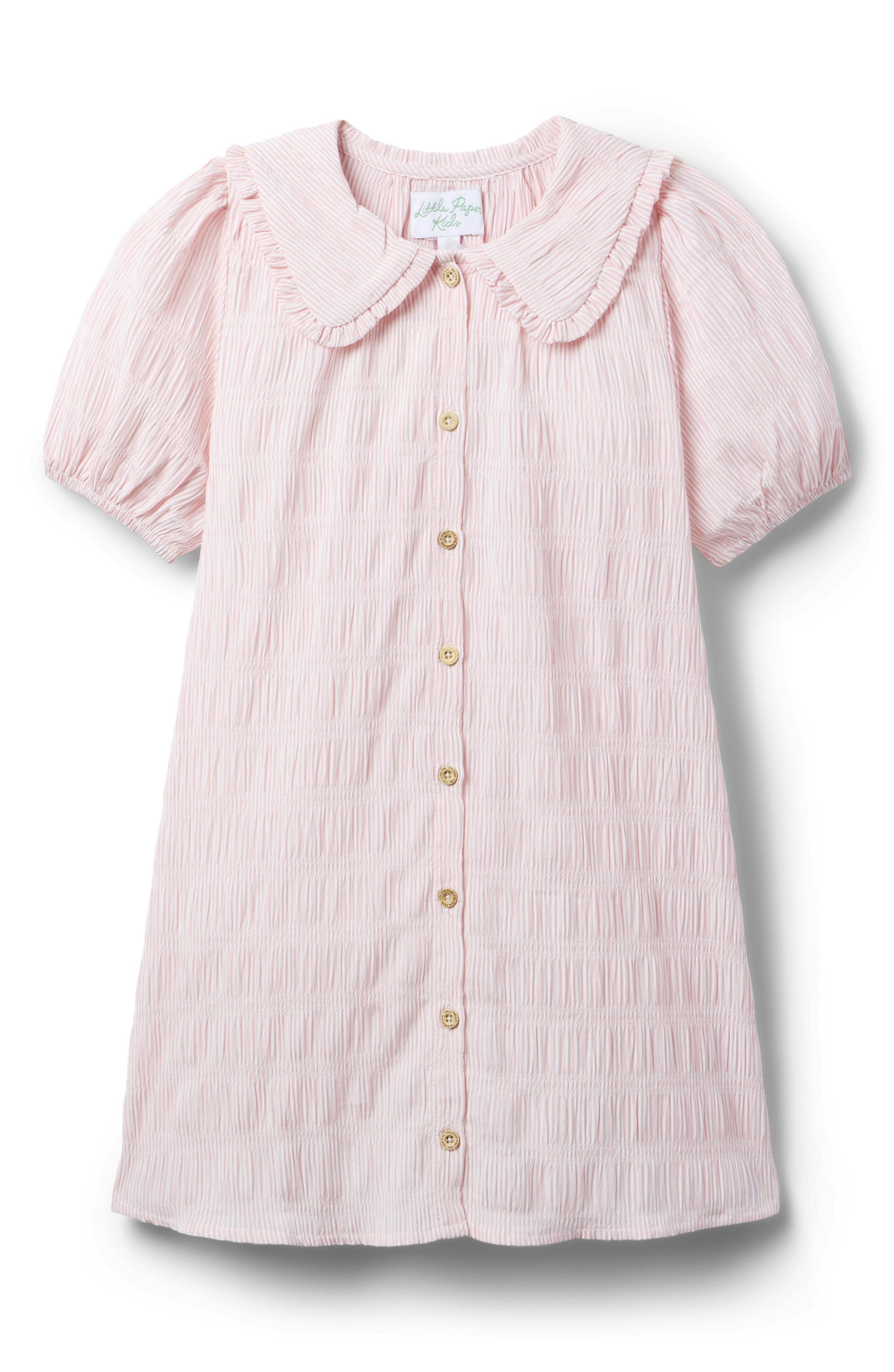 Pippa Dress - Soft Rose Stripe