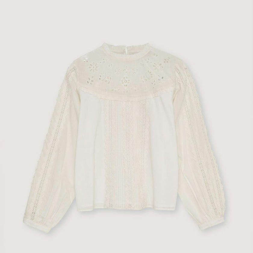 Dahlia Woman Blouse Moonlight White