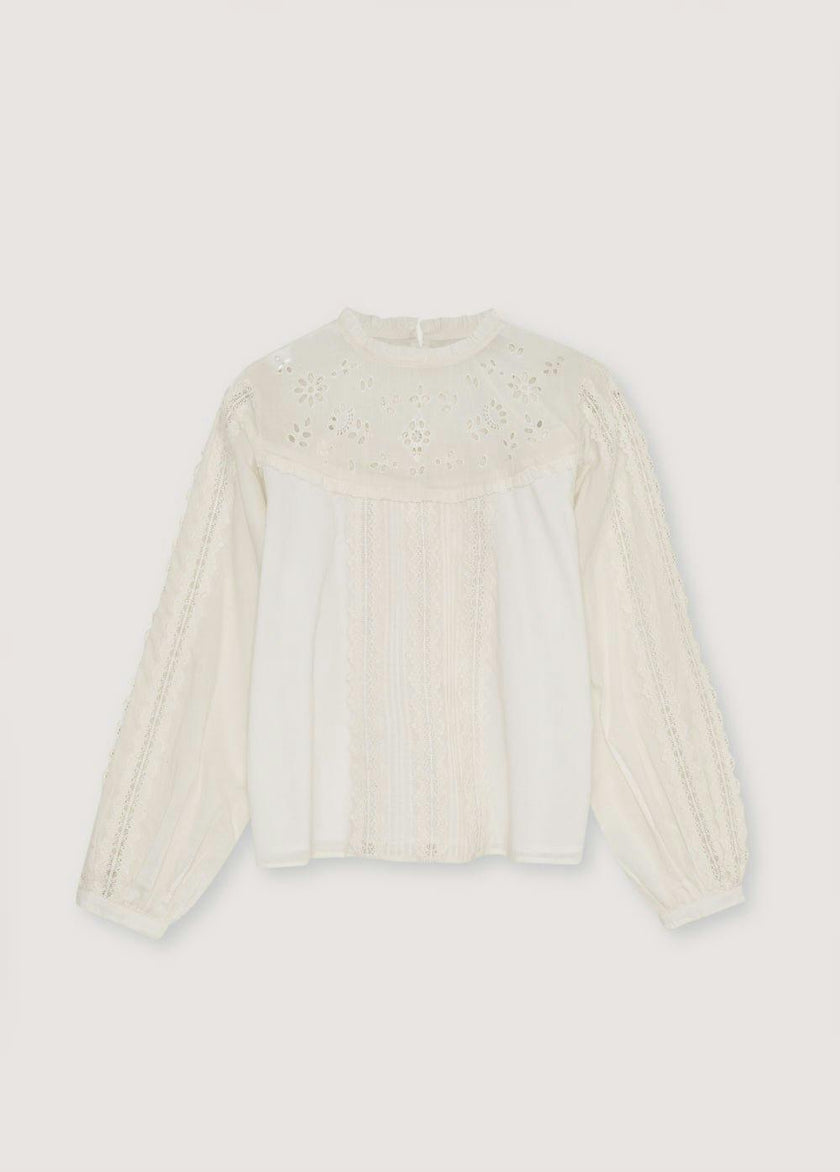 Dahlia Woman Blouse Moonlight White