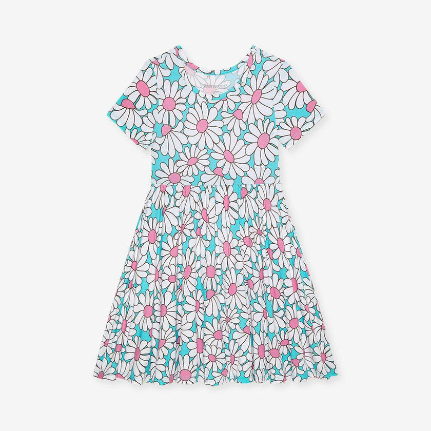 Retro Daisy Twirl Dress