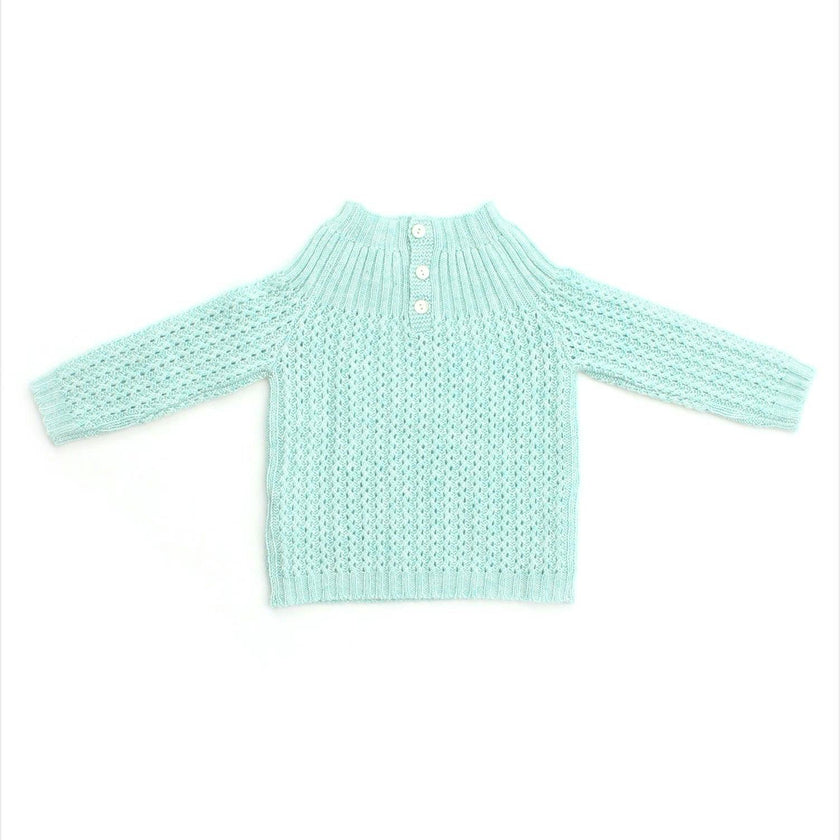 Cashmere Yoke Pullover Sweater