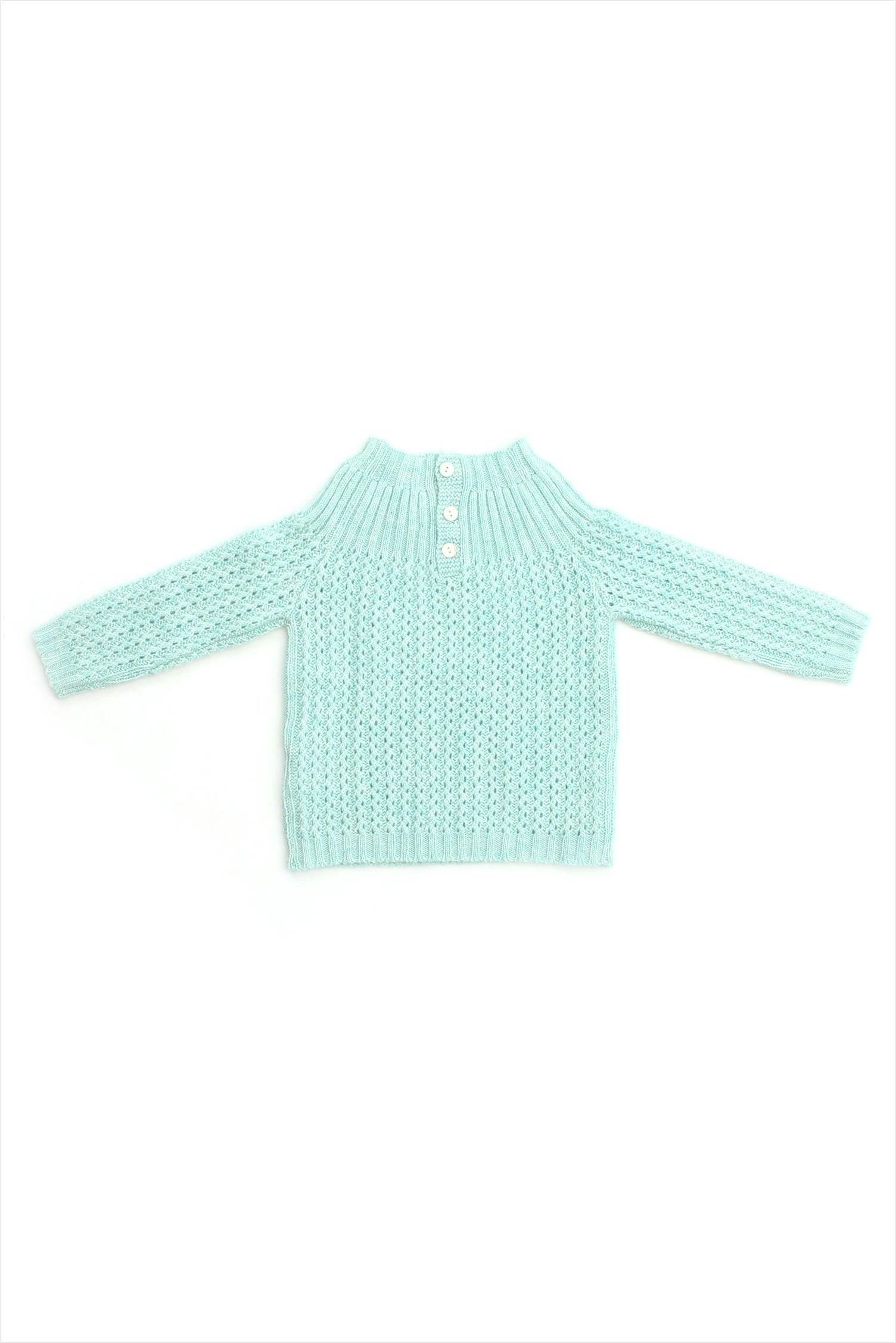 Cashmere Yoke Pullover Sweater