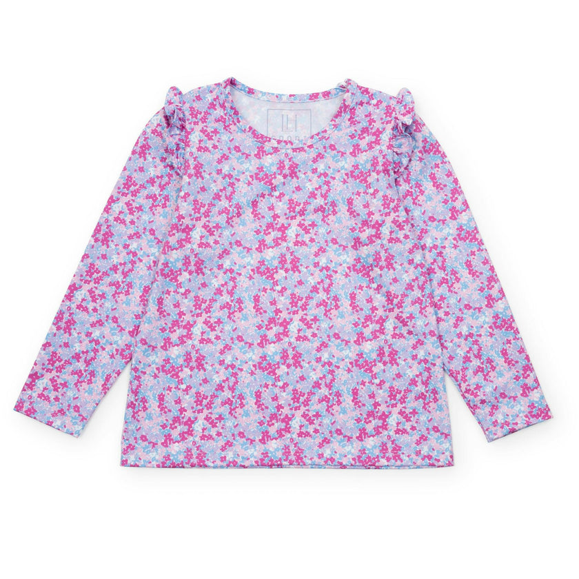 Mia Girls' Longsleeve Performance Top by LH Sport Preppy Petals