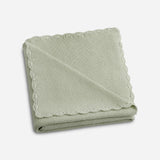 Cotton Knit Blanket, Green