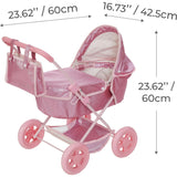 Olivia's Little World Baby Doll Bassinet Pram