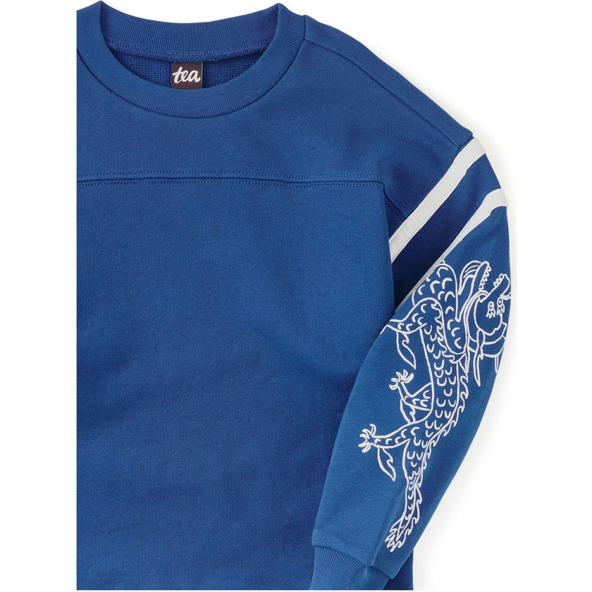 Sporty Sleeve Popover, Blue