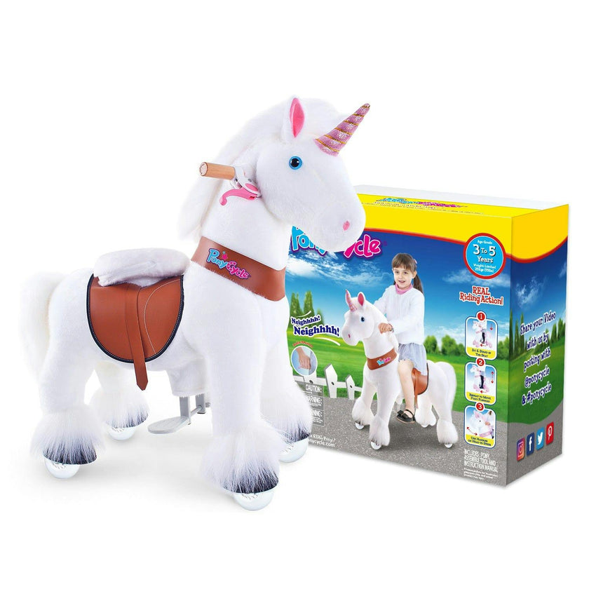 Model U® Unicorn Ride-On Toy Age 3–4 – White