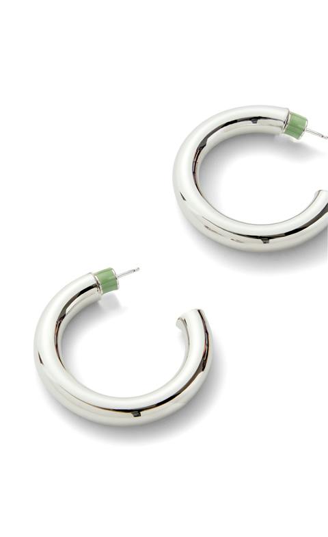 1" Perfect Hoops in Silver