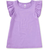 Pom-Pom Flutter Top, Purple